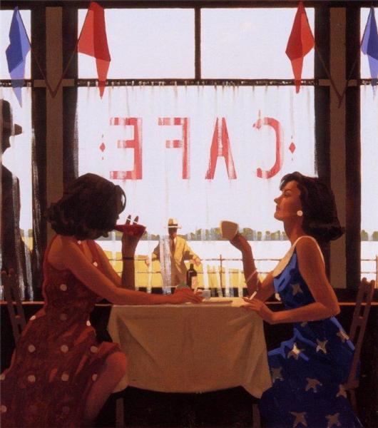 Cafe Days by Jack Vettriano