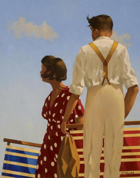 Deck Chairs by Jack Vettriano