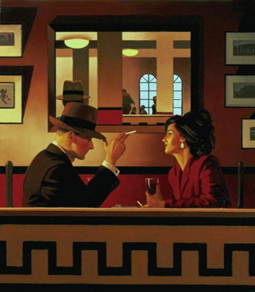 Man In The Mirror by Jack Vettriano