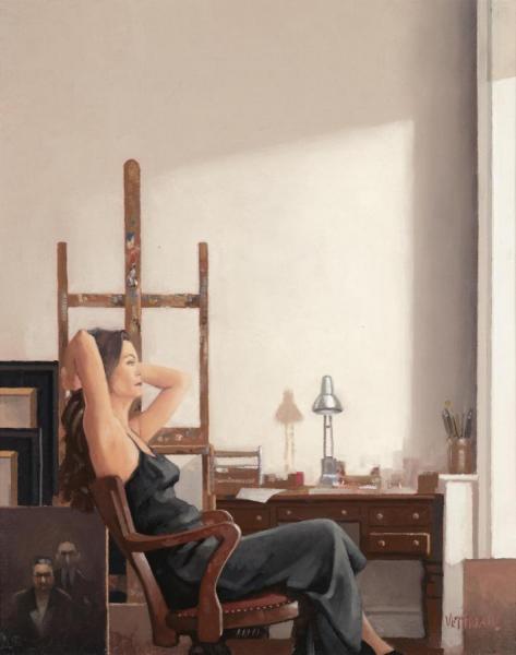Model In The Studio, I by Jack Vettriano