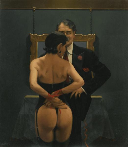 Scarlet Ribbons, Lovely Ribbons by Jack Vettriano