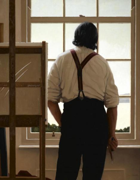 Self Portrait   Homage To Fontana by Jack Vettriano