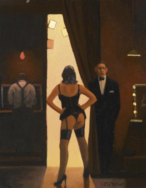 Study For Lady Stripper by Jack Vettriano
