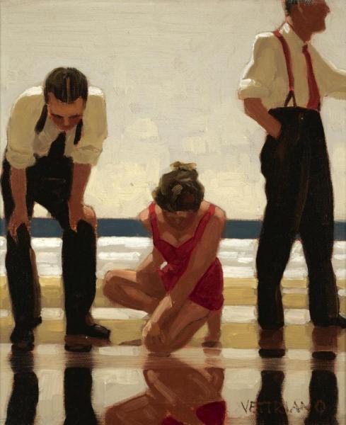 Study For Narcissistic Bathers by Jack Vettriano