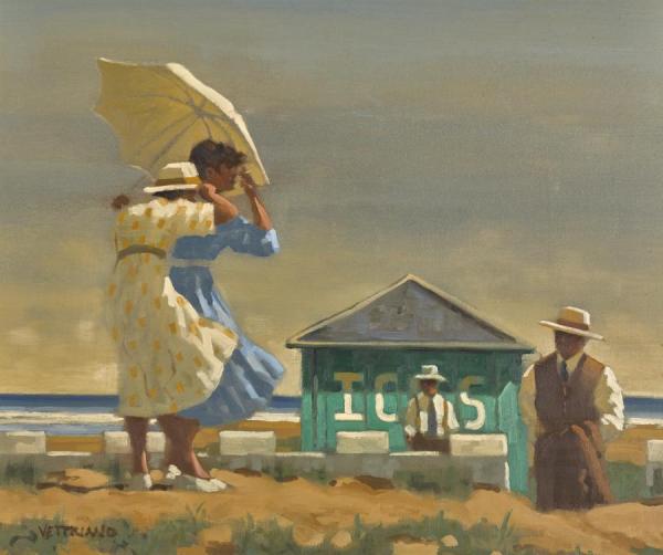 Uneasy Meeting by Jack Vettriano