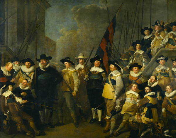Officers And Other Members Of The Militia Of District V In Amsterdam by Jacob Adriaensz Backer Oil Painting Reproductions