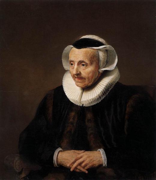 Portrait Of An Old Woman by Jacob Adriaensz Backer