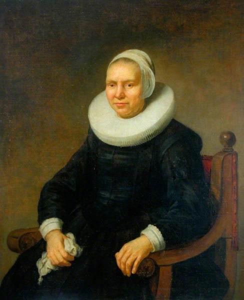 Portrait Of An Old Woman by Jacob Adriaensz Backer