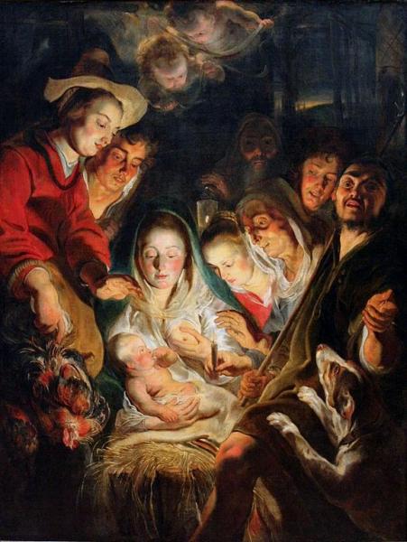 Jacob Jordaens Adoration Of The Shepherds