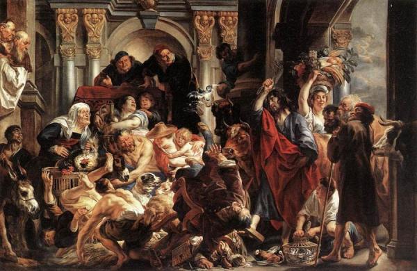 Jacob Jordaens Christ Driving The Merchants From The Temple