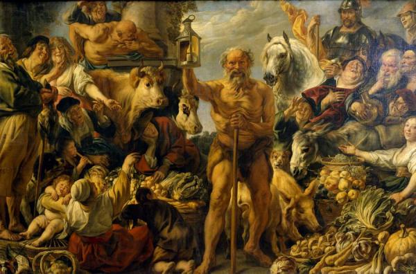 Diogenes Searching For An Honest Man by Jacob Jordaens Oil Painting Reproductions
