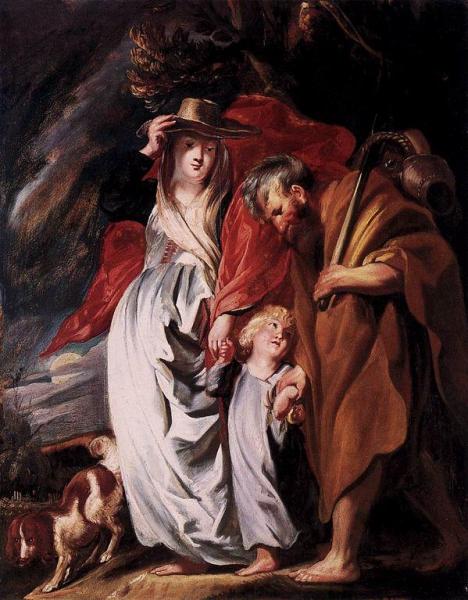 Return Of The Holy Family From Egypt by Jacob Jordaens Oil Painting Reproductions