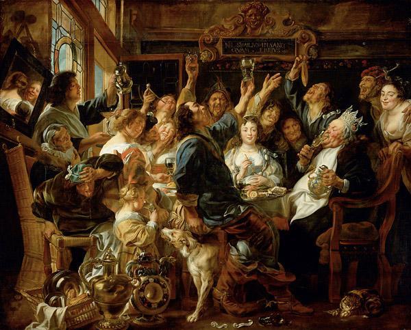 The Bean King by Jacob Jordaens Oil Painting Reproductions