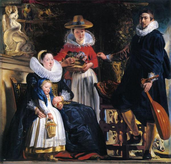 The Family Of The Artist by Jacob Jordaens