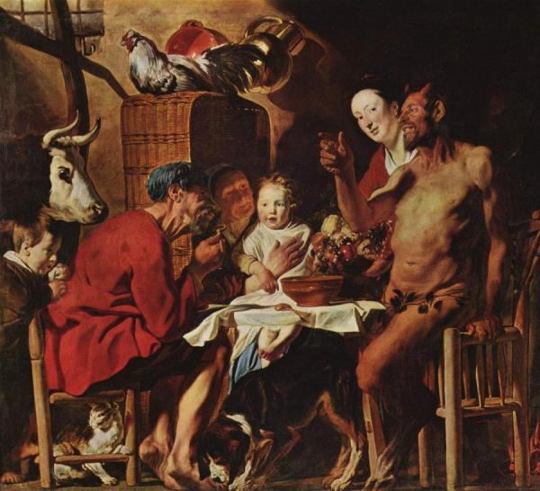 Jacob Jordaens The Satyr And The Peasant