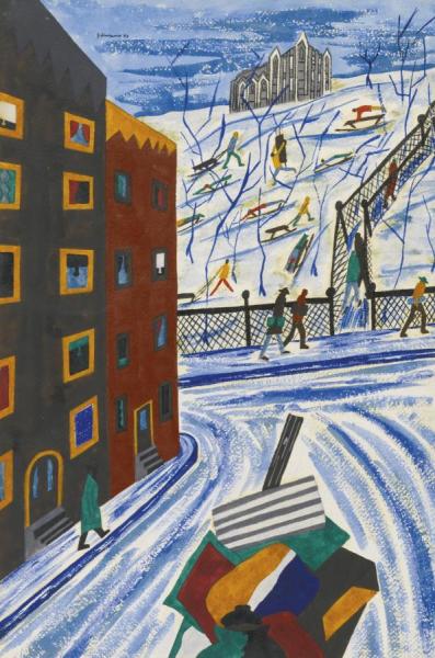 City College Is Like A Beacon Over Harlem by Jacob Lawrence