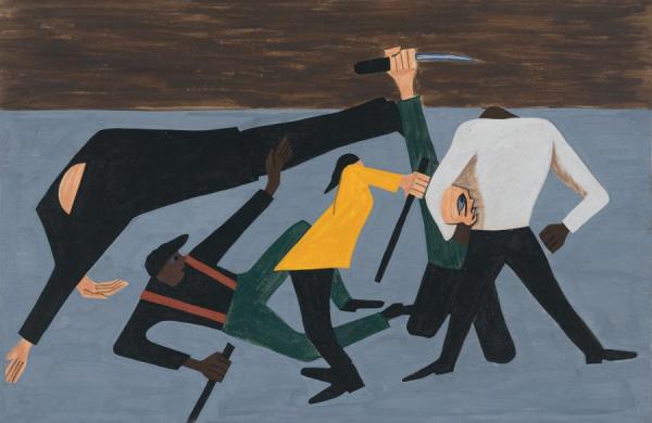 One Of The Largest Race Riots Occurred In East St. Louis by Jacob Lawrence