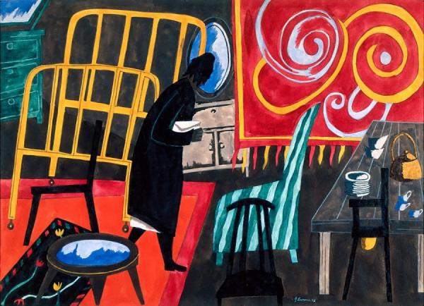 The Apartment,1943 by Jacob Lawrence