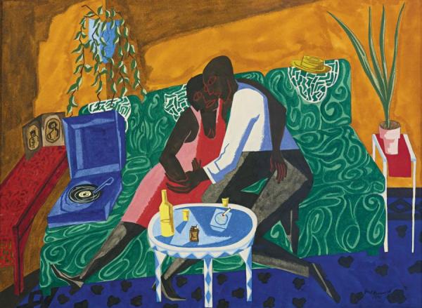 The Lovers by Jacob Lawrence