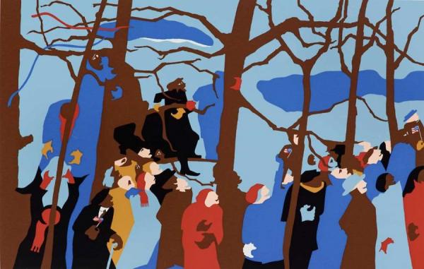 The Swearing In No.1,1977 by Jacob Lawrence Oil Painting Reproductions