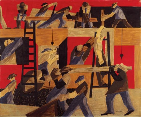 The Builders, 1947 by Jacob Lawrence