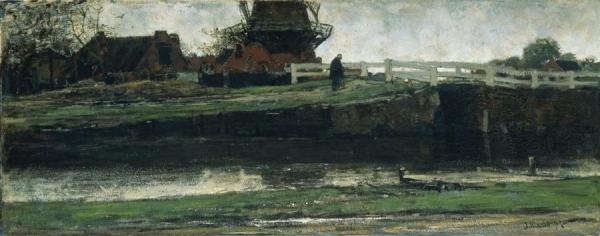 De Afgesneden Molen by Jacob Maris