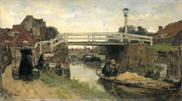 De Brug by Jacob Maris