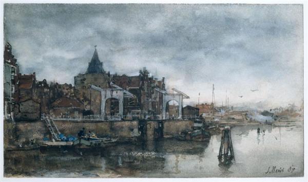 De Buitenkant Met De Schreierstoren Te Amsterdam by Jacob Maris Oil Painting Reproductions