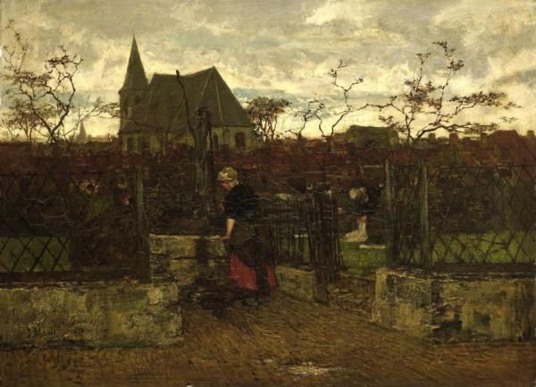 Een Bleekveld by Jacob Maris Oil Painting Reproductions