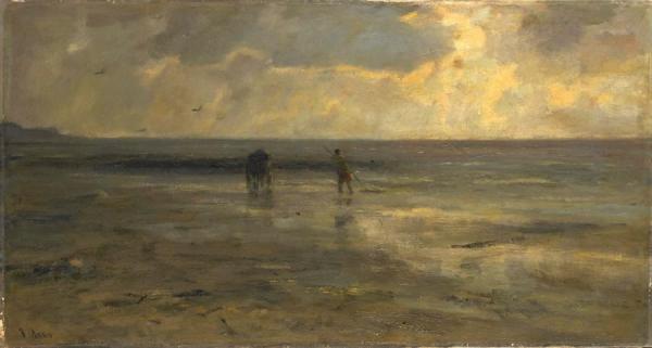 Evening At The Beach by Jacob Maris