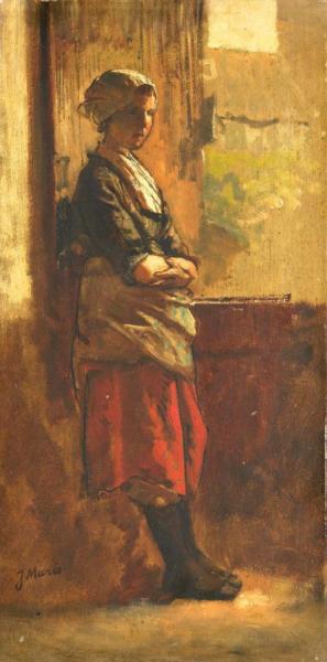 Girl At The Window by Jacob Maris Oil Painting Reproductions