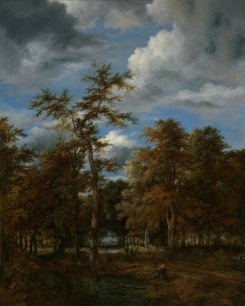 Landscape With The Ruins Of The Castle Of Egmond by Jacob Van Ruisdael Oil Painting Reproductions