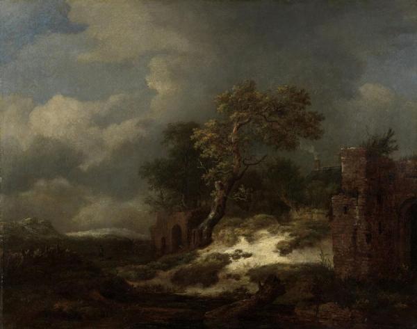 Landschap Met Ruines by Jacob Van Ruisdael