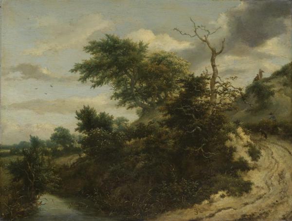 Sandy Track In The Dunes by Jacob Van Ruisdael