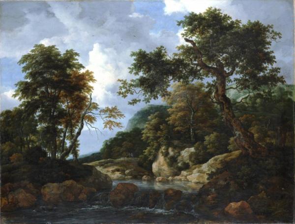 The Forest Stream by Jacob Van Ruisdael