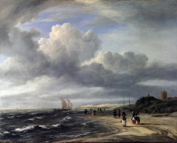 The Shore At Egmond-an-zee by Jacob Van Ruisdael