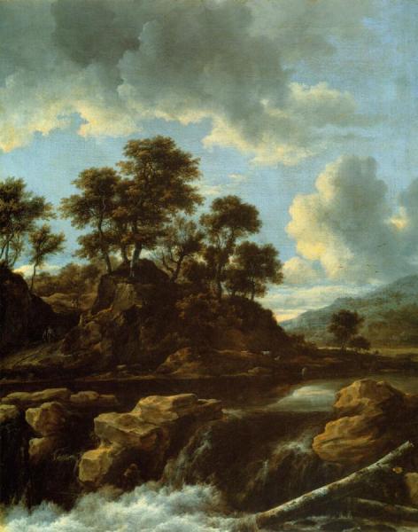 The Waterfall by Jacob Van Ruisdael