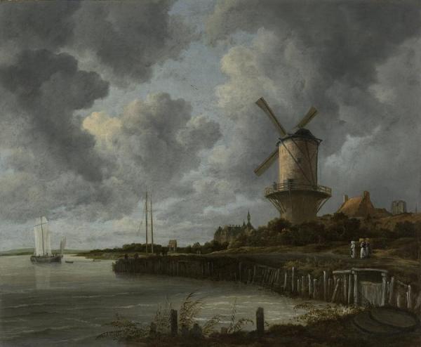The Windmill At Wijk Bij Duurstede by Jacob Van Ruisdael