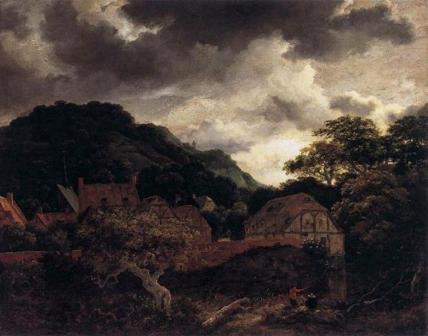 Jacob Van Ruisdael Village At The Wood's Edge
