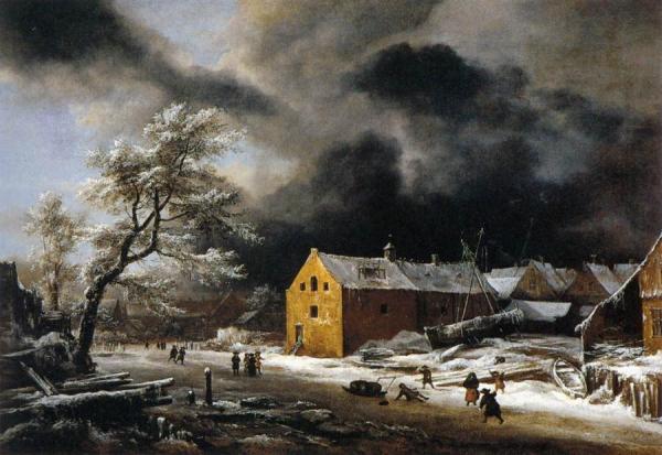 Winter Landscape by Jacob Van Ruisdael