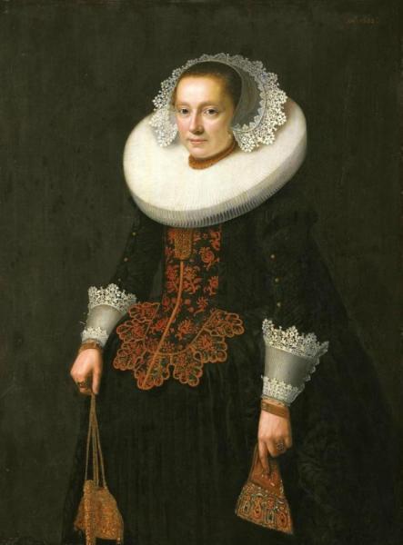 Portrait Of Catharina Van Someren by Jacob Waben Oil Painting Reproductions