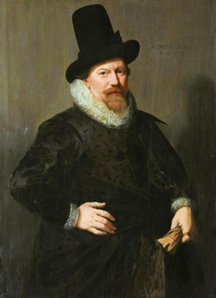 Portrait Of Jan Martsz. Merens (1574-1642) by Jacob Waben