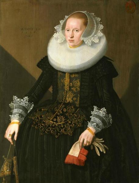 Portrait Of Suzanna Van Someren by Jacob Waben