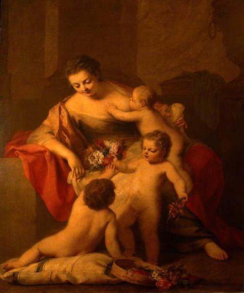 Allegory Of Charity by Jacopo Amigoni Oil Painting Reproductions