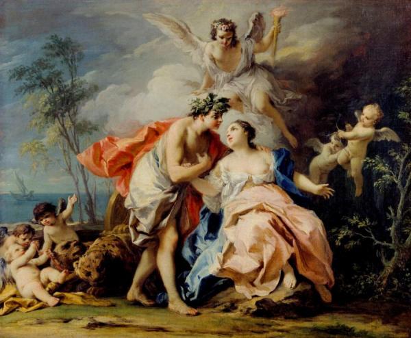 Bacchus And Ariadne by Jacopo Amigoni