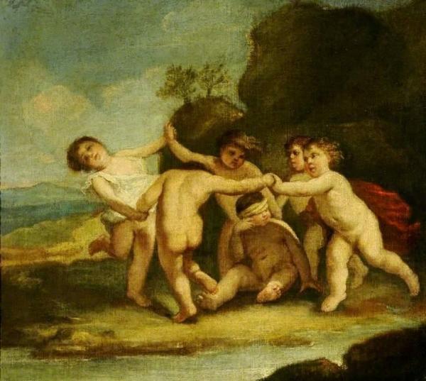 Cupids At Play by Jacopo Amigoni