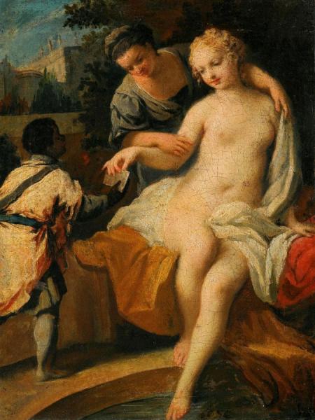 David And Bathsheba by Jacopo Amigoni Oil Painting Reproductions
