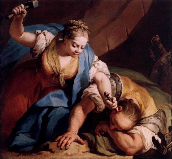 Jael And Sisera by Jacopo Amigoni