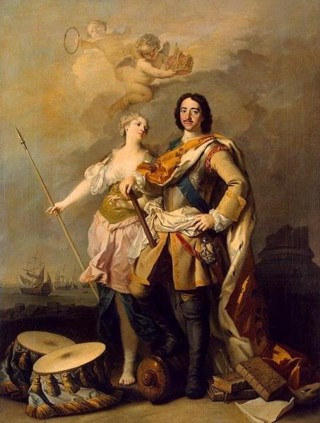 Peter The Great With Minerva by Jacopo Amigoni