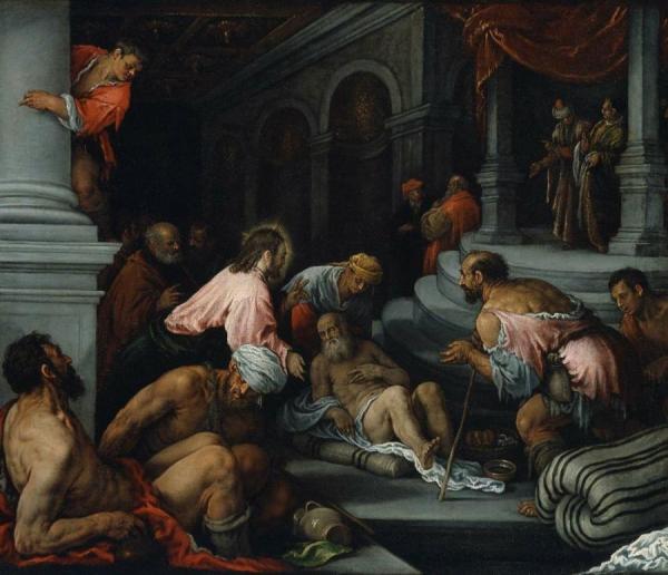 Christ Healing The Lame Man by Jacopo Bassano Oil Painting Reproductions